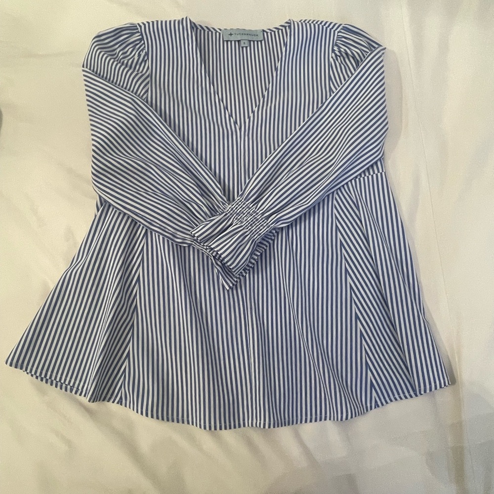 Blue Striped Women's Top
